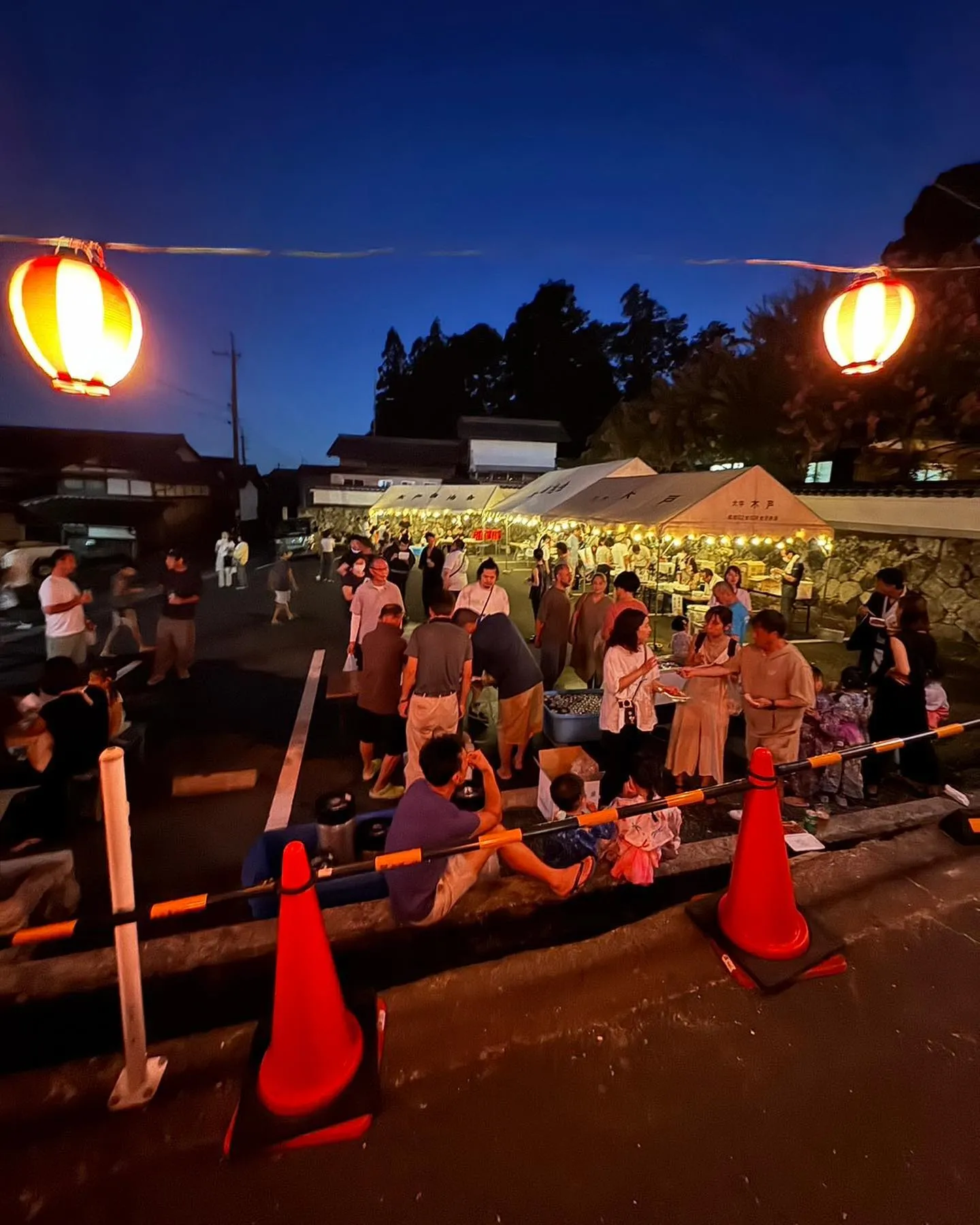 お祭りの電気配線🏮